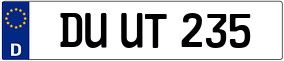 Truck License Plate